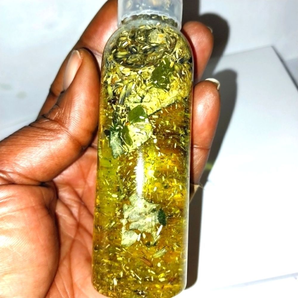 Hand crafted organic Chamomile Lotus Lavender herbal body glaze